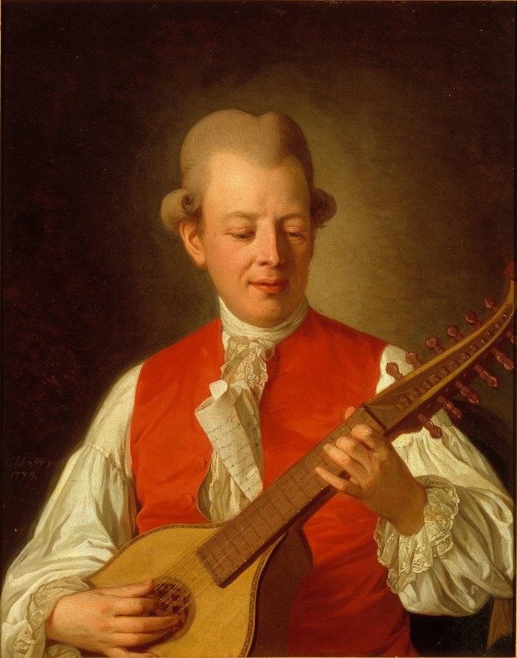 Carl Michael Bellman, 1740-1795, skald (Per Krafft d.ä.) - Nationalmuseum - 15731