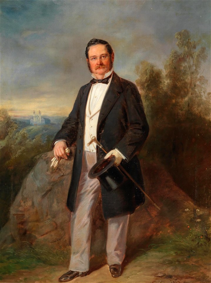 Carl Martin Ebersberg Bildnis des Josef Edler von Kriehuber