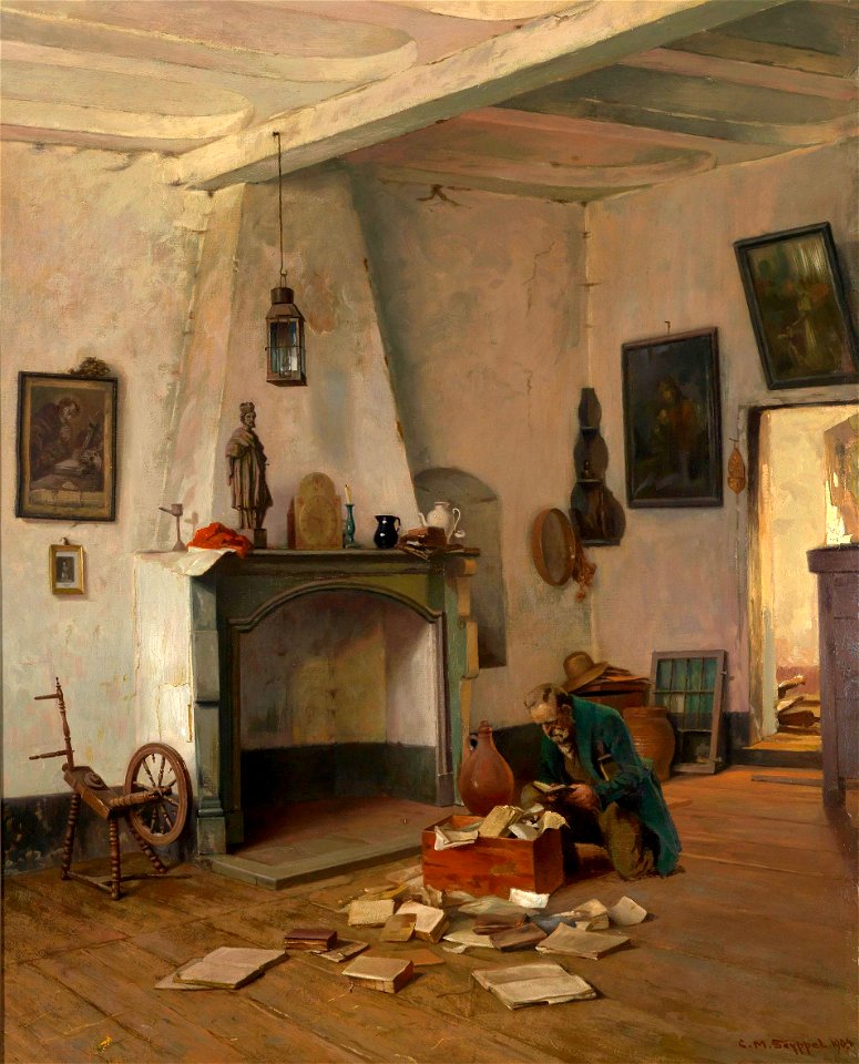 Carl Maria Seyppel Der Bücherwurm 1904