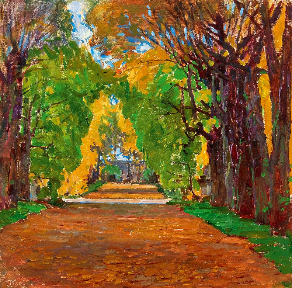 Carl Moll - Motiv aus dem Schloßpark in Jevisovice