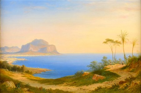Carl Morgenstern Bucht von Palermo mti Monte Pellegrino 1865
