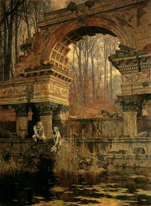 Carl Moll - Die Römische Ruine in Schönbrunn - 3720 - Kunsthistorisches Museum