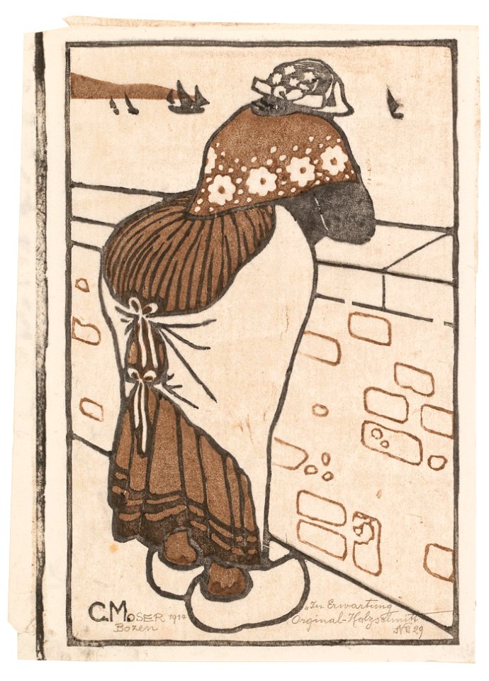 Carl Moser In Erwartung 1914