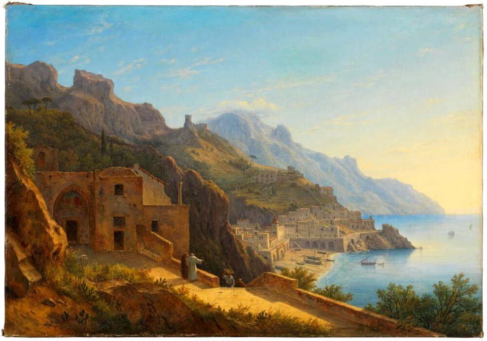 Carl Morgenstern - View of Amalfi with the Capucines Cloister - NM 7518 - Nationalmuseum
