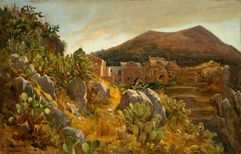 Carl Morgenstern Opuntienhügel auf Capri 1835
