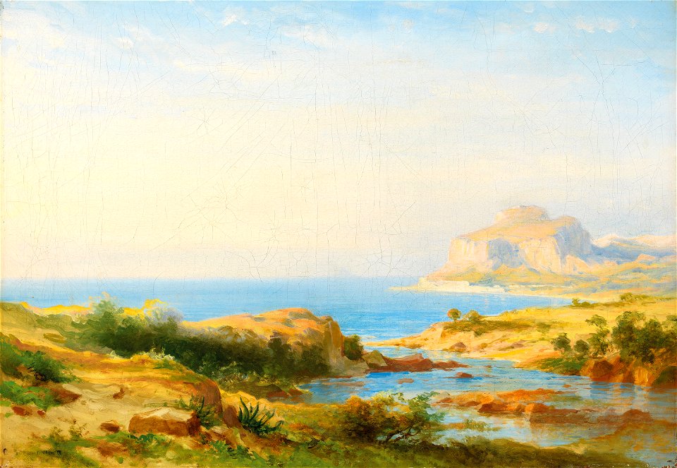 Carl morgenstern seelandschaft cefal sicily 121634)