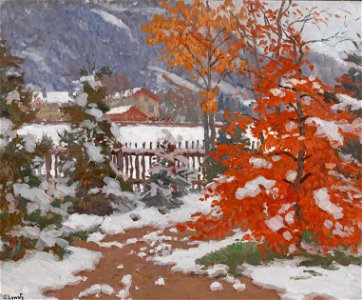 Carl O’Lynch of Town Blick vom Atelier (Frühwinter)