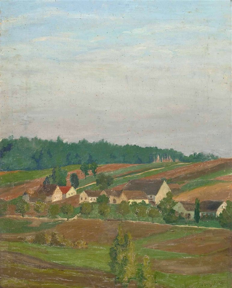 Carl Müller Blick auf Gauendorf