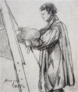 Carl Peter Mazer självporträtt