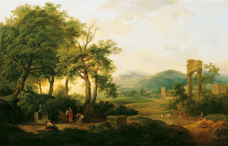 Carl Philipp Schallhas - Arkadische Landschaft - 5451 - Österreichische Galerie Belvedere