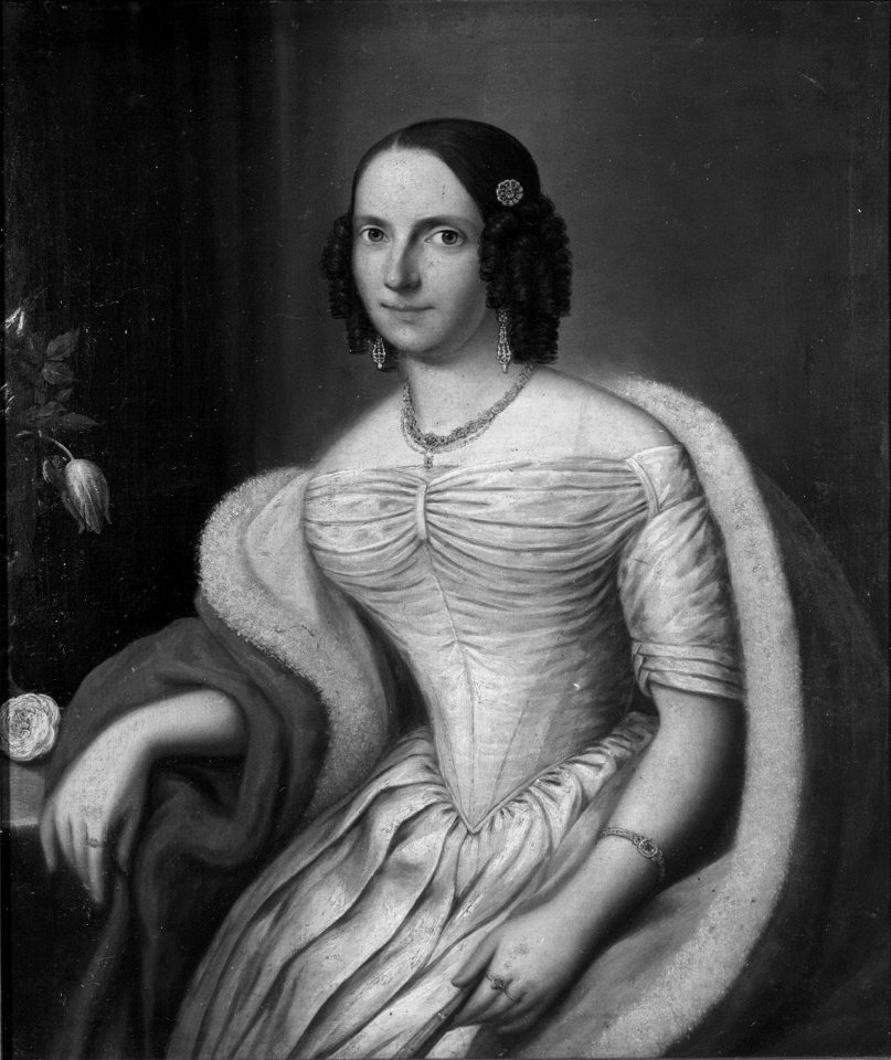 Carl Peter Lehmann - Adeline Louise Werligh - Norsk portrettarkiv - Riksantikvaren - W000604 (cropped)