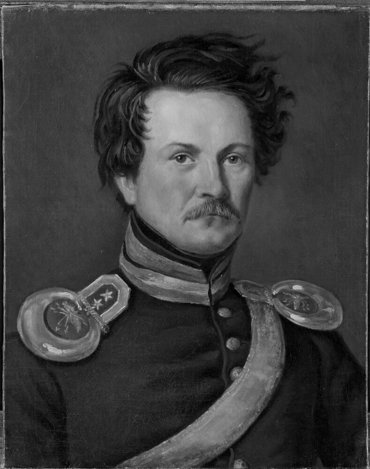 Carl Peter Mazér - Alexander Klemens Wetterling (1796-1858), major, artist, married to Ulrika Catharina Bergström - NMGrh 2720 - Nationalmuseum