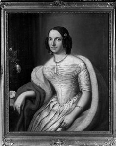 Carl Peter Lehmann - Adeline Louise Werligh - Norsk portrettarkiv - Riksantikvaren - W000604