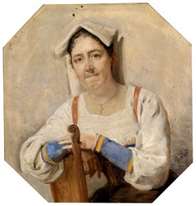 Carl Probst Bildnis einer Italienerin c1890