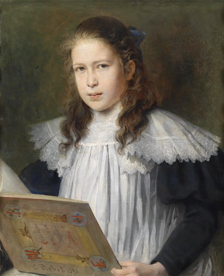 Carl Probst Mädchenbildnis Gisela Probst 1898