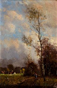 Carl Reichert Bauernhof am Waldrand