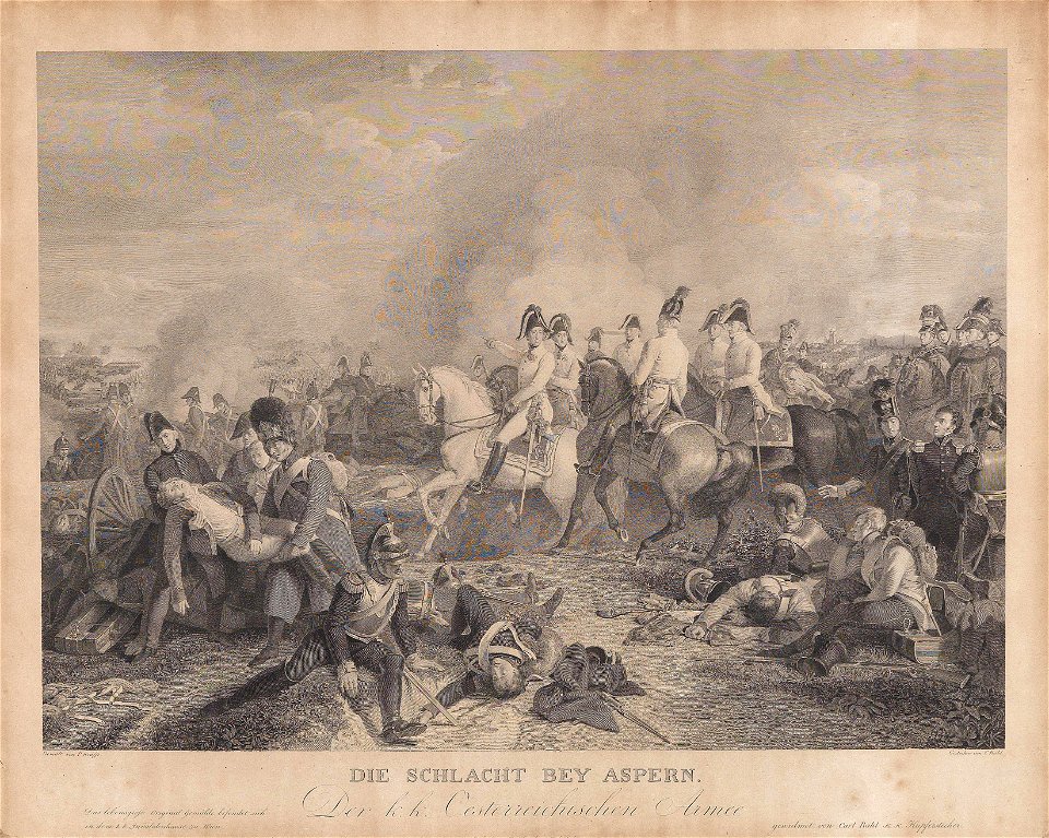 Carl Rahl nach Peter Krafft Die Schlacht bei Aspern c1840