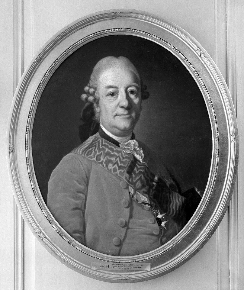 Carl Reinhold von Fersen, 1716-86. (Per Krafft d.ä.) - Nationalmuseum - 14813