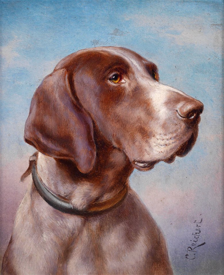 Carl Reichert Hundeportrait