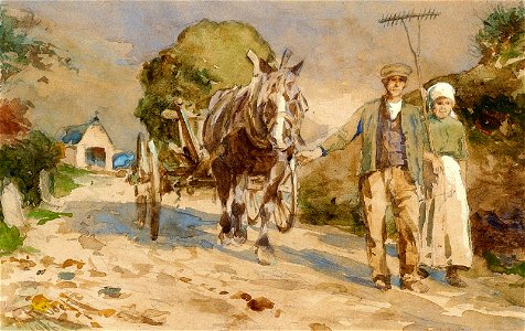 Carl Rüdell Heimkehr vom Felde 1916