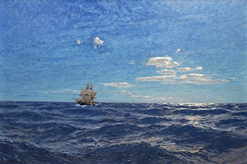 Carl Saltzmann - Sommertag auf See - BG-M 12090-14 - Berlinische Galerie