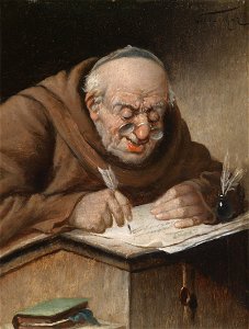 Carl Schleicher Schreibender Mönch