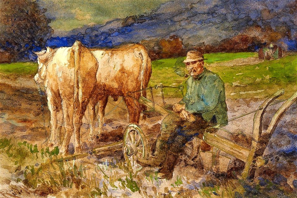 Carl Rüdell Der Pflüger