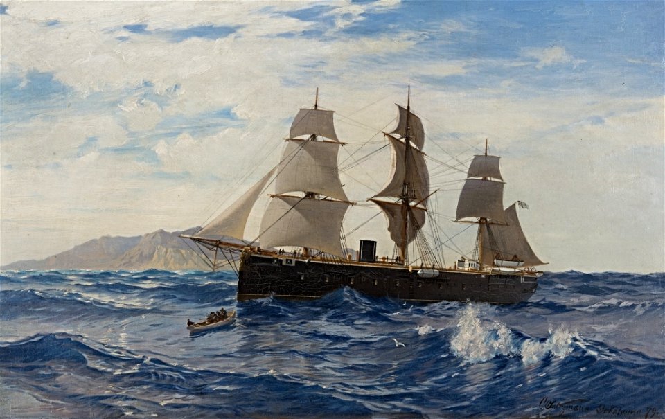 Carl Saltzmann - S.M.S Prinz Adalbert. Weltreise Prinz Heinrich von Preußen - BG-M 12116-14 - Berlinische Galerie
