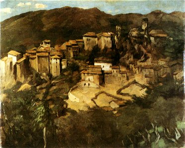 Carl Schuch - Ansicht von Olevano