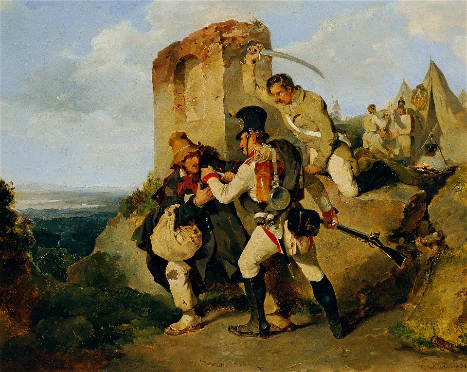 Carl Schindler - Die Gefangennahme des Spions - 2445 - Österreichische Galerie Belvedere