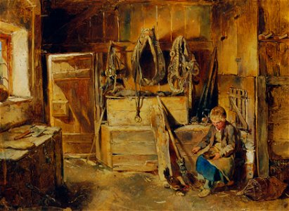 Carl Schindler - In der Geschirrkammer - 2058 - Österreichische Galerie Belvedere