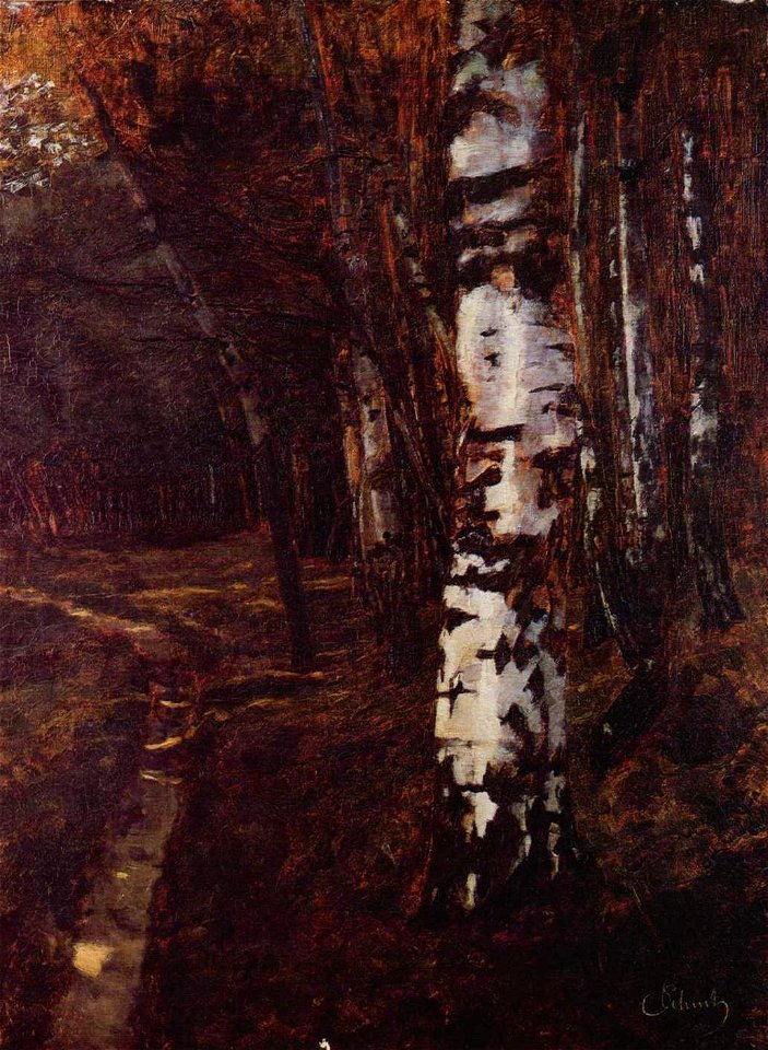Carl Schuch - Birkenwald bei Ferch