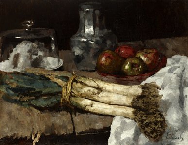 Carl Schuch - Stillleben mit Porree - G 16329 - Lenbachhaus
