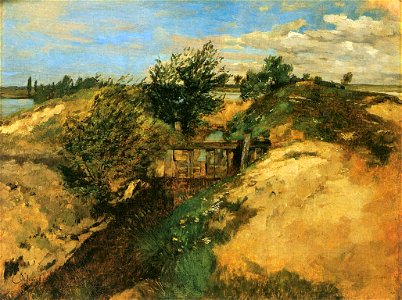 Carl Schuch - Schleuse bei Kähnsdorf. 1880