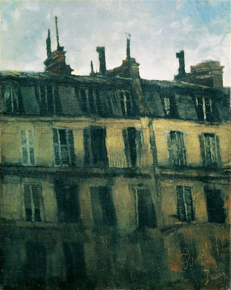 Carl Schuch - Pariser Häuser - 3706 - Österreichische Galerie Belvedere