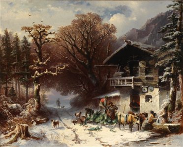 Carl Schweninger senior Nach erfolgreicher Jagd
