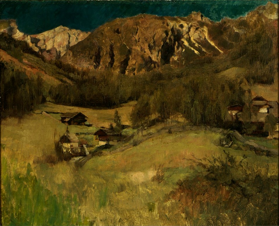 Carl Schuch - Tiroler Landschaft (1880s)