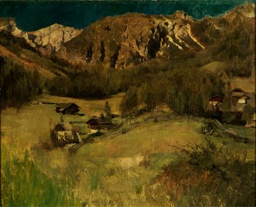 Carl Schuch - Tiroler Landschaft (1880s)