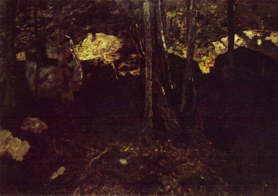 Carl Schuch - Waldinneres, Saut du Doubs