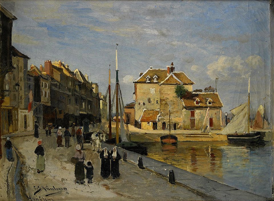 Carl Skånberg - Hamnen i Honfleur