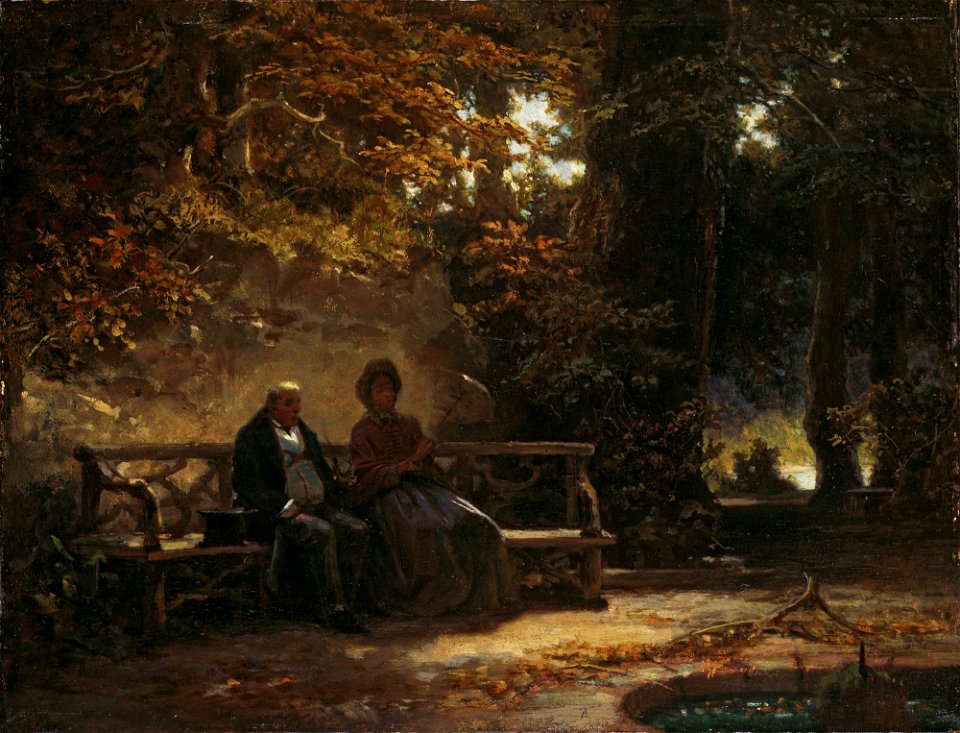 Carl Spitzweg - Ausruhende Spaziergänger - G 3 - Lenbachhaus