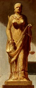 Carl Spitzweg - Das Auge des Gesetzes (Justitia) - 1857 (crop - justice)