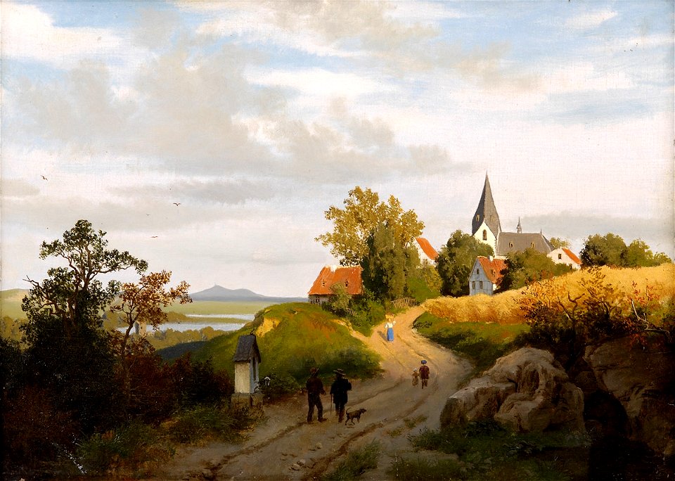 Carl Seibels Rheinische Dorfansicht im Sommer