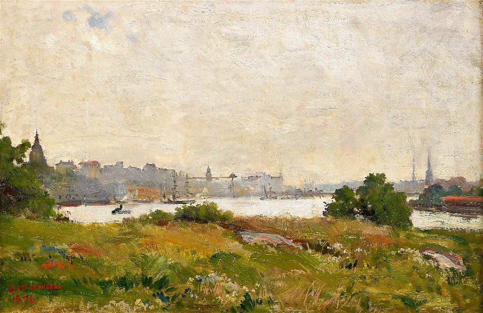 Carl Skånberg - Vy över Stockholm
