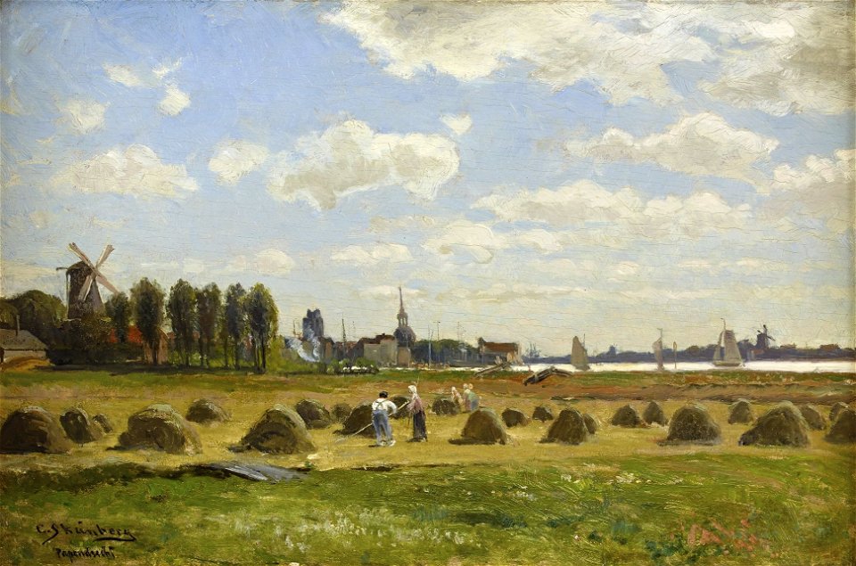 Carl Skånberg - Bönder som skördar - Holland