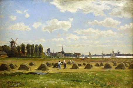 Carl Skånberg - Bönder som skördar - Holland