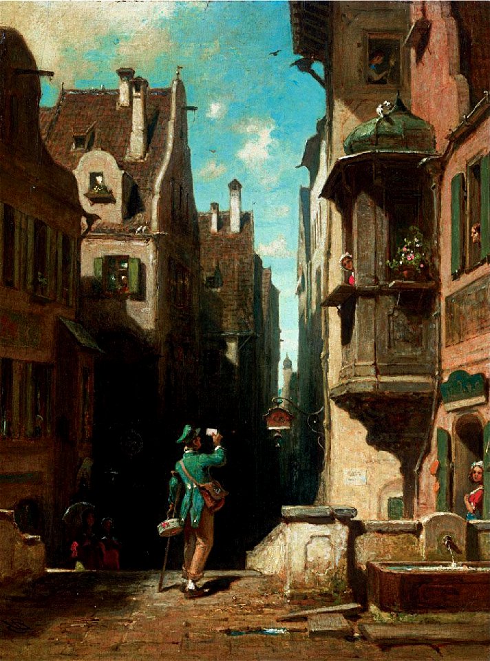 Carl Spitzweg - Der Postbote