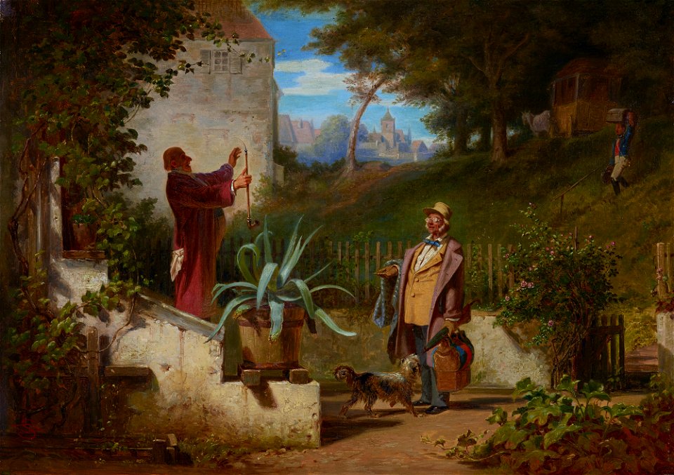 Carl Spitzweg - Die Jugendfreunde - G 14469 - Lenbachhaus