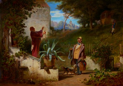 Carl Spitzweg - Die Jugendfreunde - G 14469 - Lenbachhaus