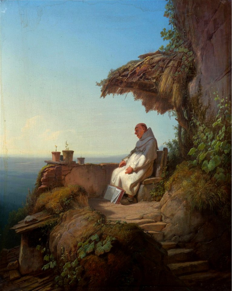 Carl Spitzweg - Der eingeschlafene Einsiedler